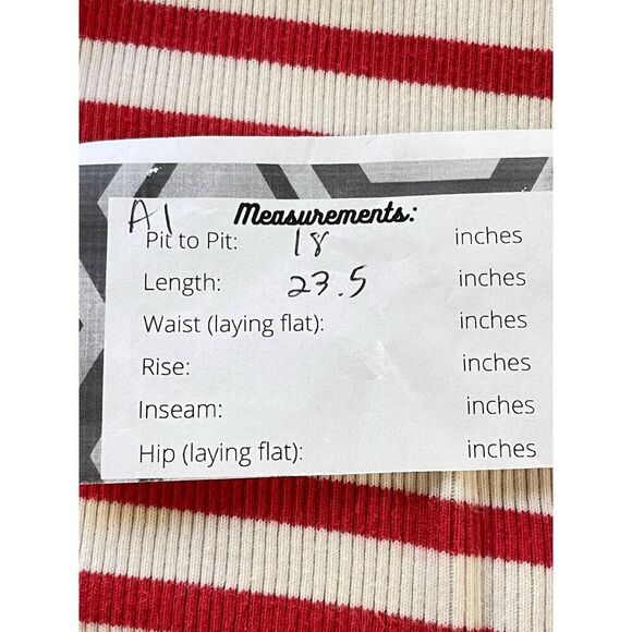 J. Crew Striped Rib Knit Long Sleeve Top Rust sz. M #AI - Picture 5 of 6